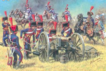 French Guards, Artillery w/Horses 1805-1815