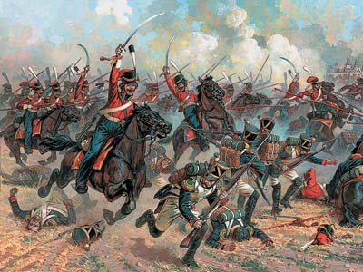 Borodino. Cossack attack