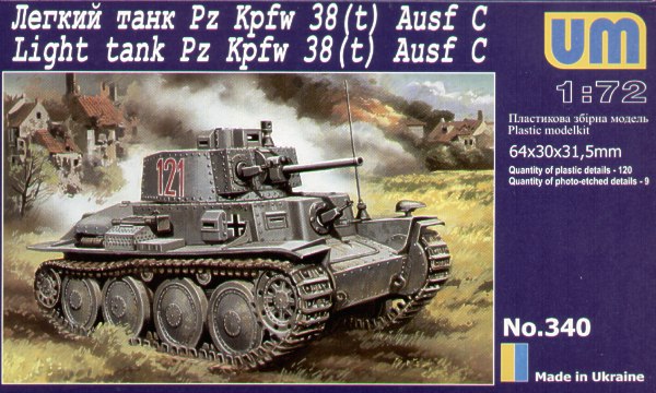 Light tank PzKpfw 38(t) Ausf.C