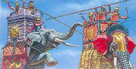 Battle elephants III-I BC