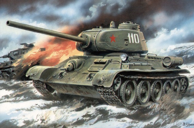 Soviet tank T-34/85 (1944 with D-5T gun)